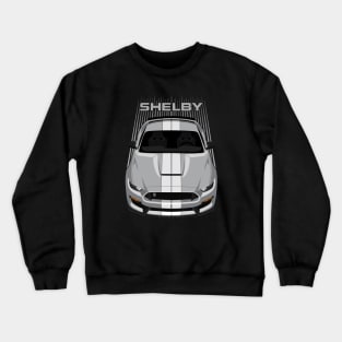 Ford Mustang Shelby GT350 2015 - 2020 - Avalanche Grey - White Stripes Crewneck Sweatshirt